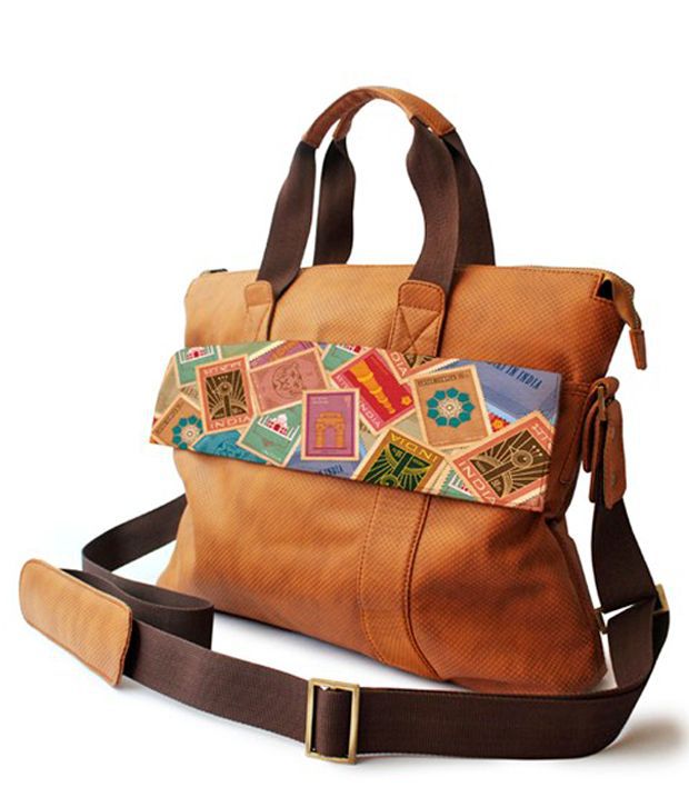Made in India Indian Stamps Beige Laptop Bag - Buy Made in India Indian Stamps Beige Laptop Bag ...