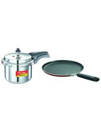 Prestige Induction Startup Pack Deluxe- 3l Cooker And Omega Deluxe Tava 250mm