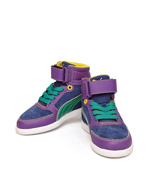 puma shoes kids purple