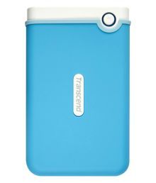 Transcend StoreJet 25M3B 2.5 inch 1 TB Auto-Backup Drive (Light Blue)