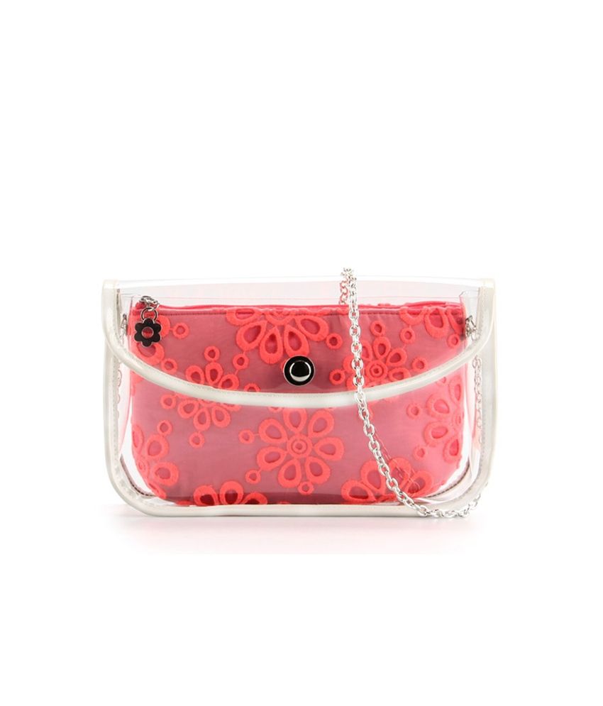 Elizabeth's Tailleur Pink Flowered Messenger Sling Bag