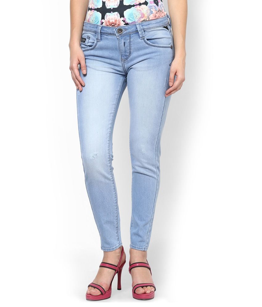 Buy Code 61 Blue Denim Lycra Jeans Online at Best Prices in India