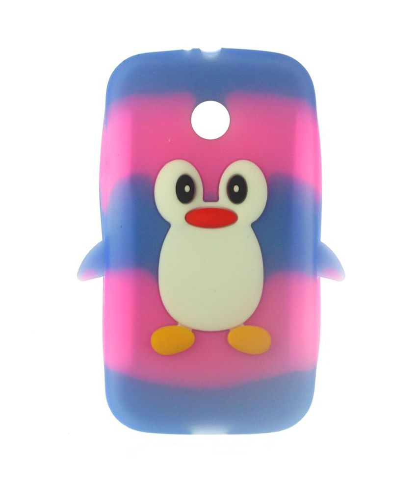 ... Penguin Soft Back Cover For Motorola Moto E (design 2) - Multicolor