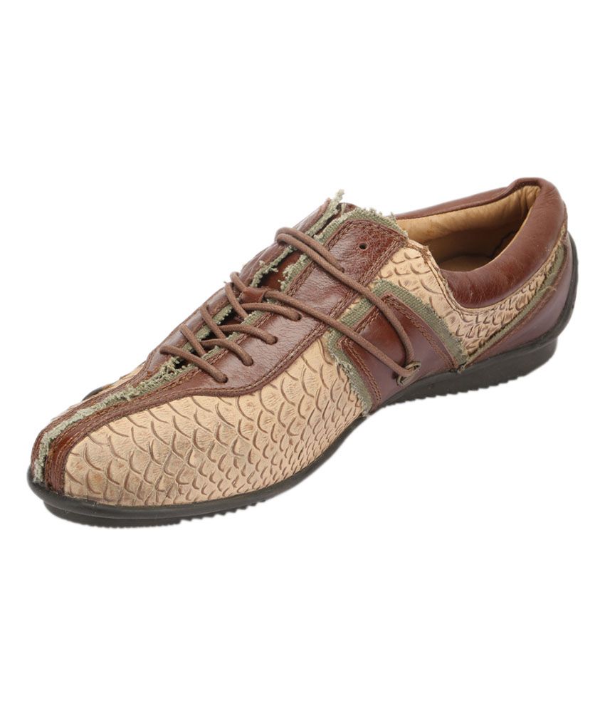 Aventura Outfitters Aventura Outfitters Beige Leather Casual Shoes
