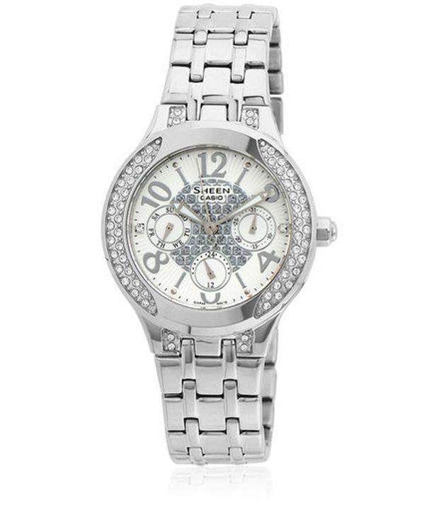 casio women's white watch