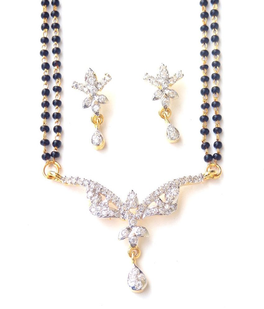 Nishugold Gold Contemporary Daily Wear Mangalsutra Set: Buy Nishugold Gold Contemporary Daily 