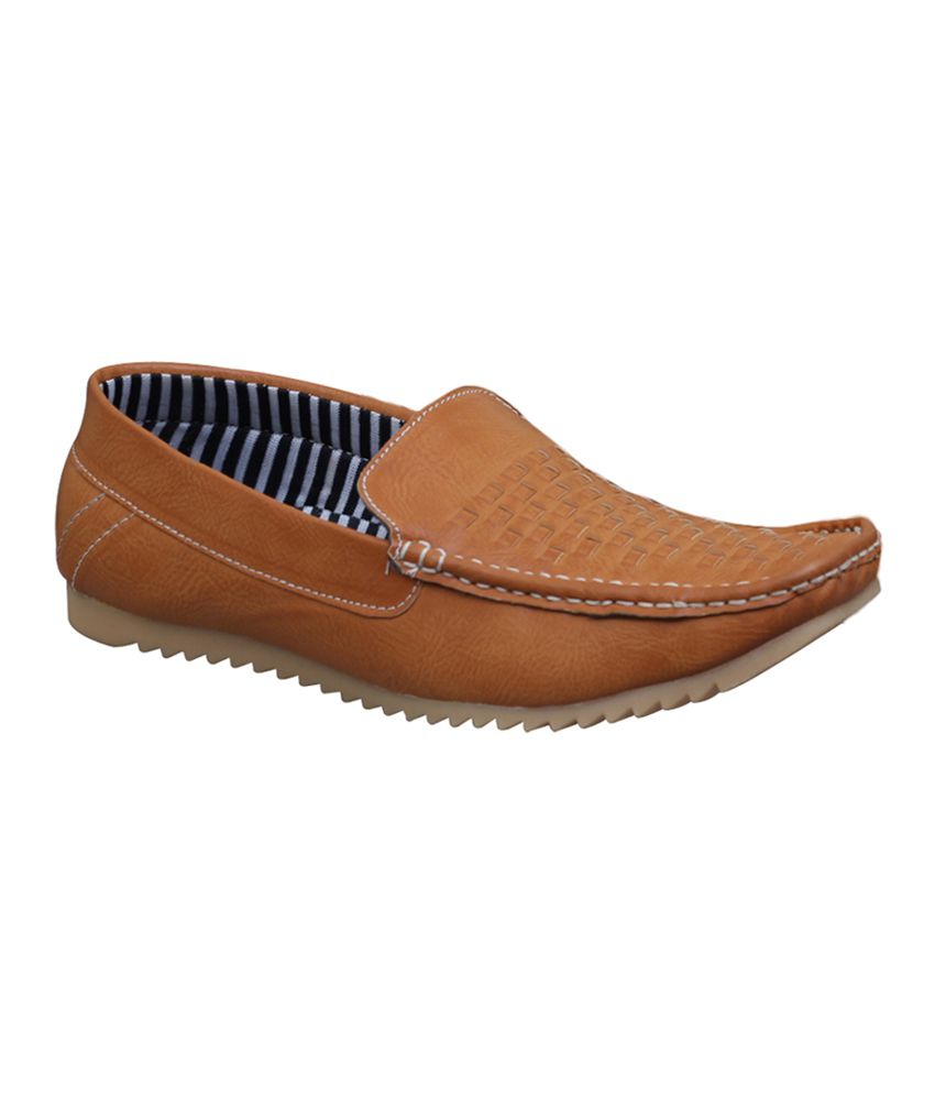 Fostelo Tan Faux Leather Men's Casual Shoes