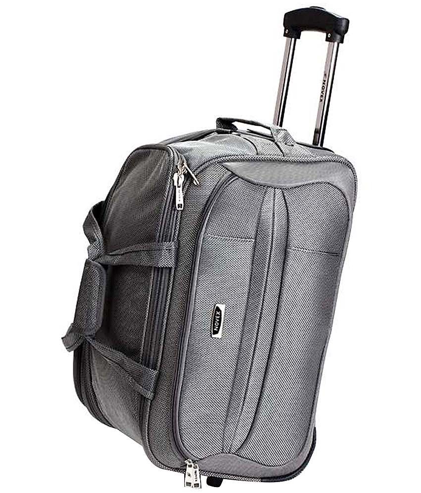 Novex Gray Duffle Trolley Bag available at SnapDeal for Rs.2280