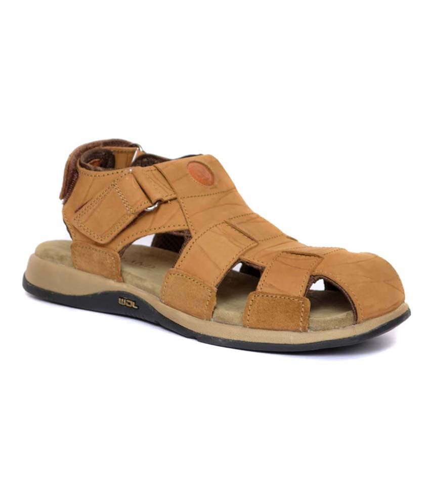 Woodland Brown Leather Sandals For Men Price In India Buy Woodland Brown Leather Sandals For