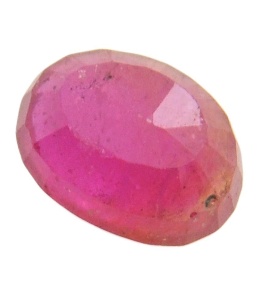 skyjewels 9.25 Ratti Ruby Astrological Ring in Silver