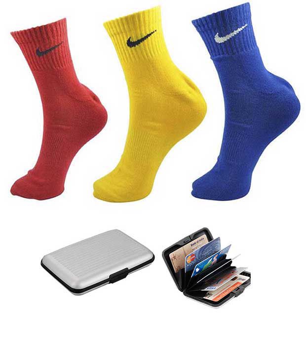 Nike Multi Casual Ankle Length Socks Men 3 Pair Pack: Buy Online at Low Price in India - Snapdeal