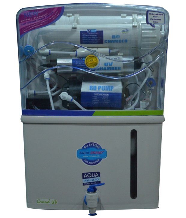 Earth Water Purifier 12 Ltr Aqua Grand UV REVERSE OSMOSIS Water