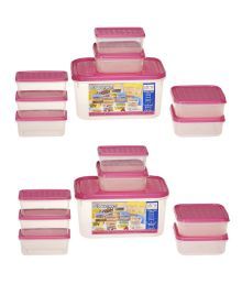 Ruchi Housewares Storewel Pink Containers 8 Pieces Set (buy 1 Get 1)