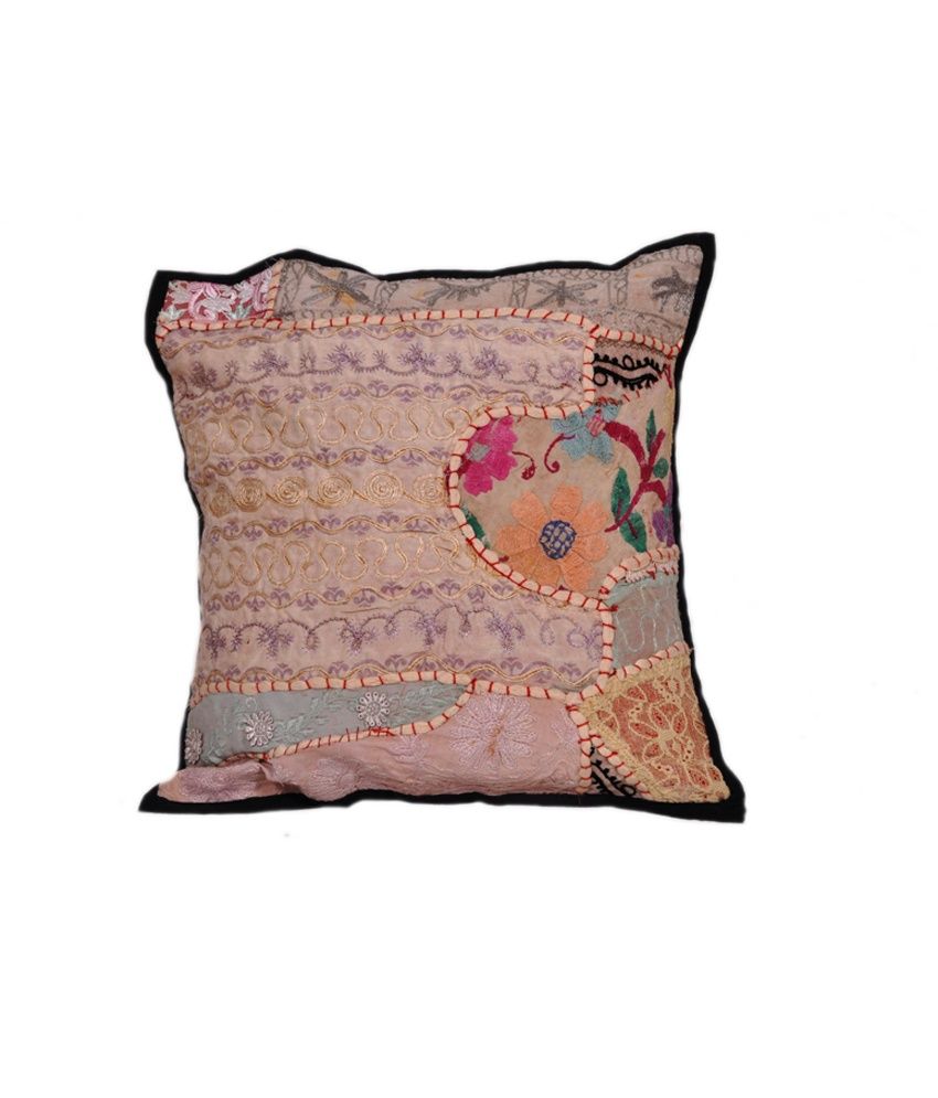 Icb Multicolour Cotton Traditional Cushion Cover: Buy Online at Best Price Snapdeal