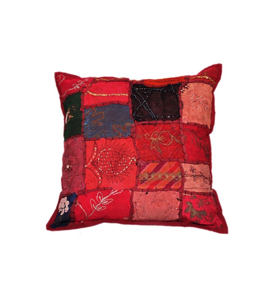 Icb Multicolour Cotton Traditional Cushion Cover: Buy Online at Best Price Snapdeal
