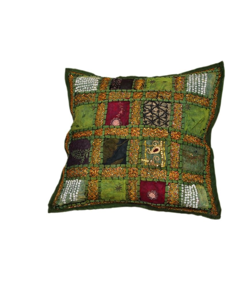 Icb Multicolour Cotton Traditional Cushion Cover: Buy Online at Best Price Snapdeal