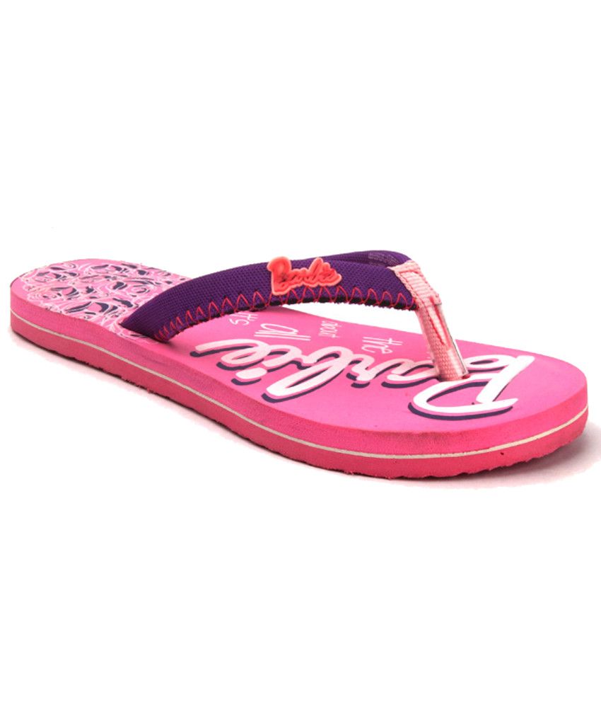 barbie slippers pink