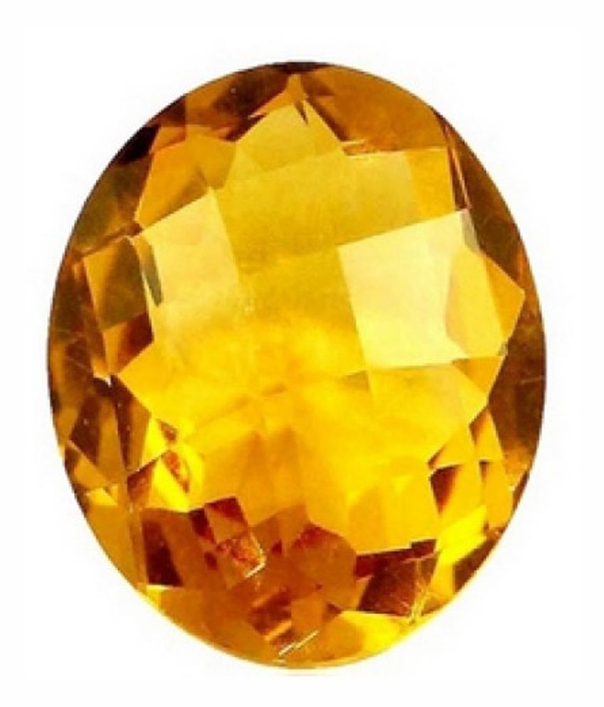 Navkaar Creation Natural Yellow Topaz 3-4 Carat: Buy Navkaar Creation