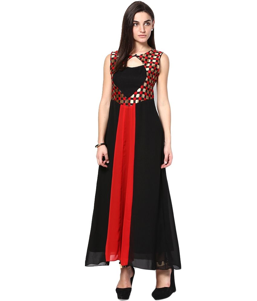 buy athena black poly georgette dresses at best buy athena black poly georgette dresses at best