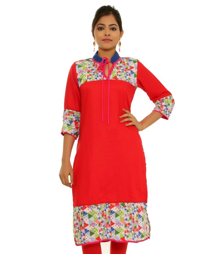 reyon long kurti
