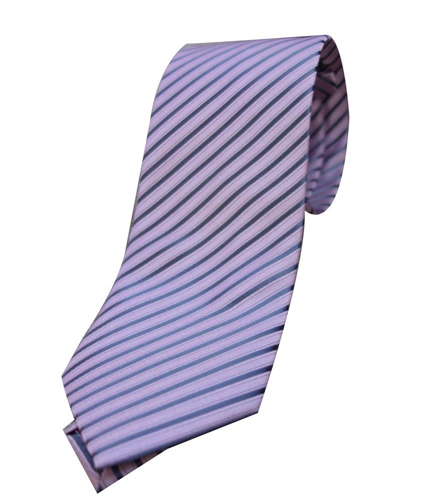 mauve silk tie