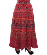 India Trendz Multicolor Cotton Printed Skirt