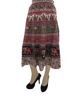 India Trendz Multicolor Cotton Printed Skirt