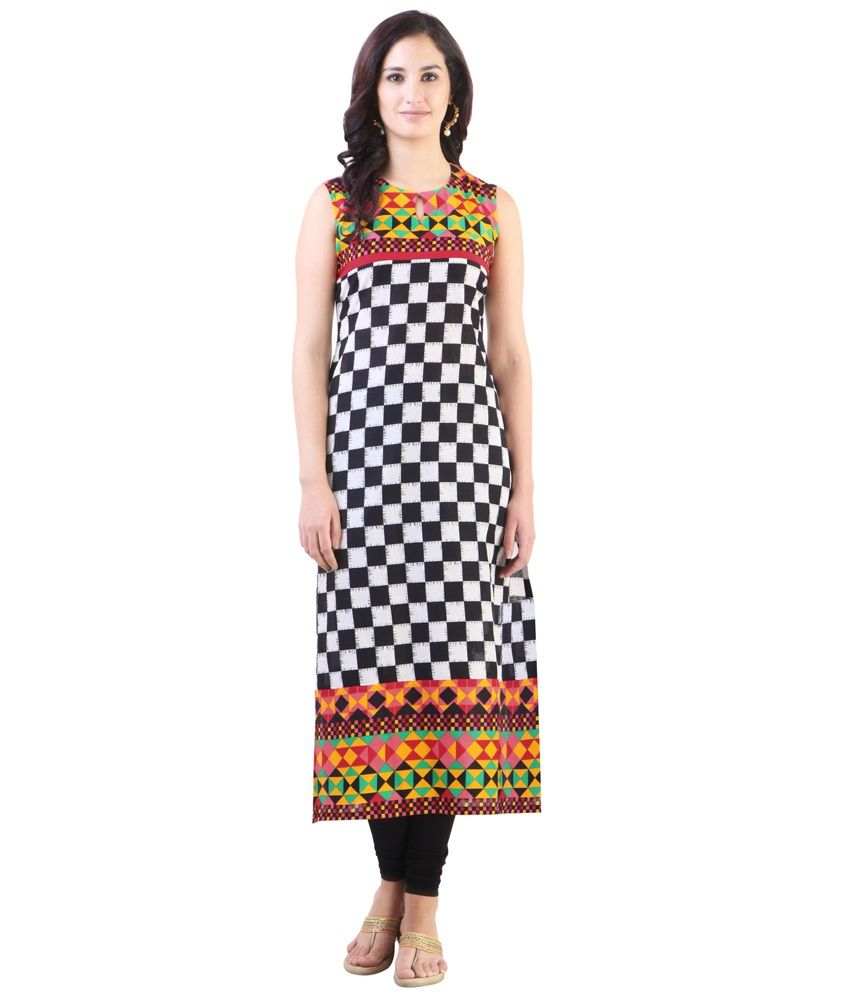 trendy sleeveless kurti design