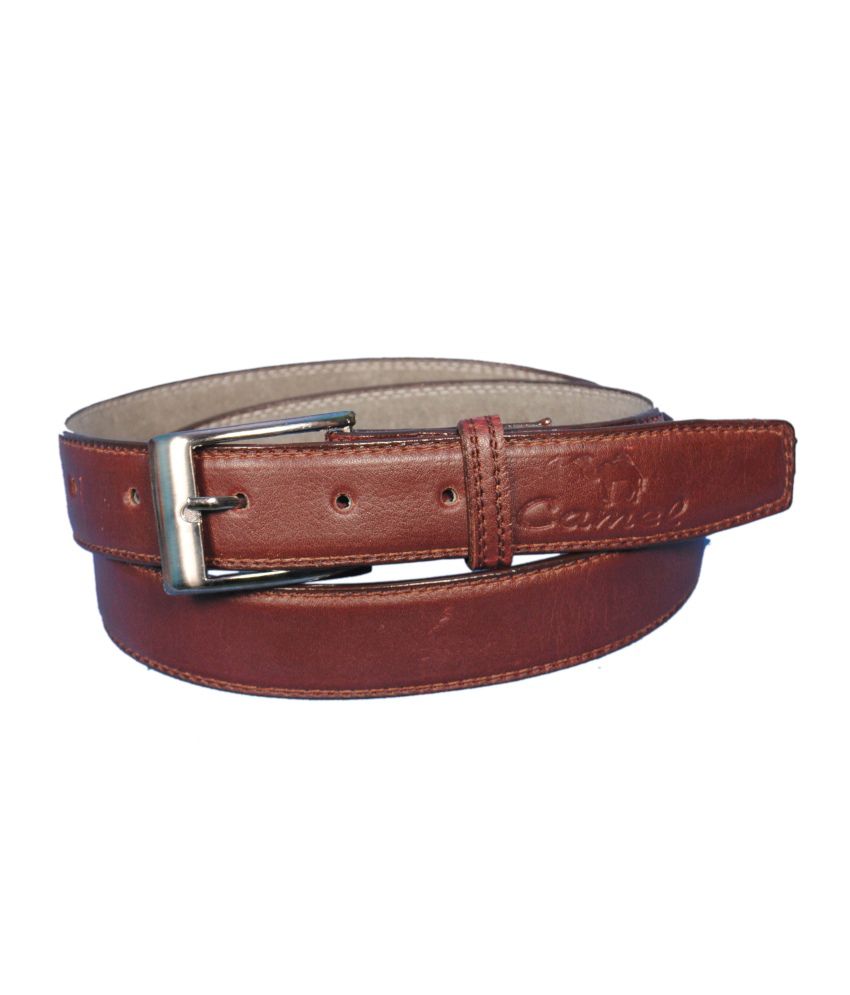 Runker&#39;s Camel Light Brown Belt For Men: Buy Online at Low Price in India - Snapdeal