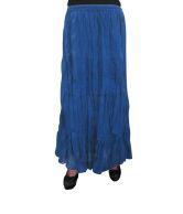 India Trendzs Designer Cotton Long Skirt - Blue