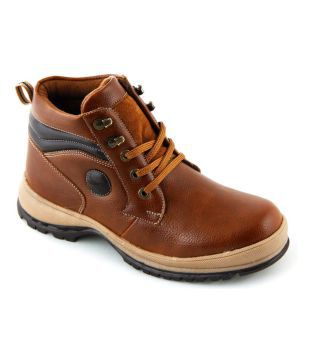 Tiger Hill Tan Synthetic Leather Boots 