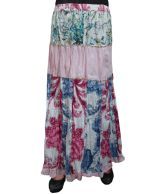 India Trendzs Multicolor Printed Cotton Long Skirt