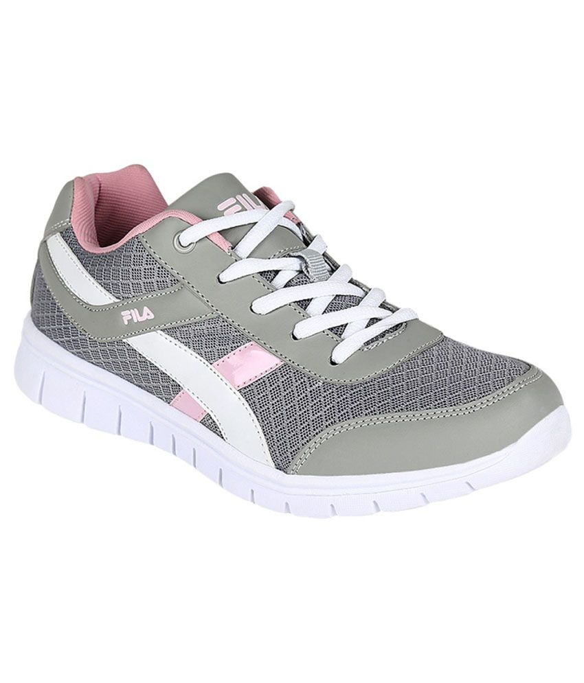 fila grey sports shoes