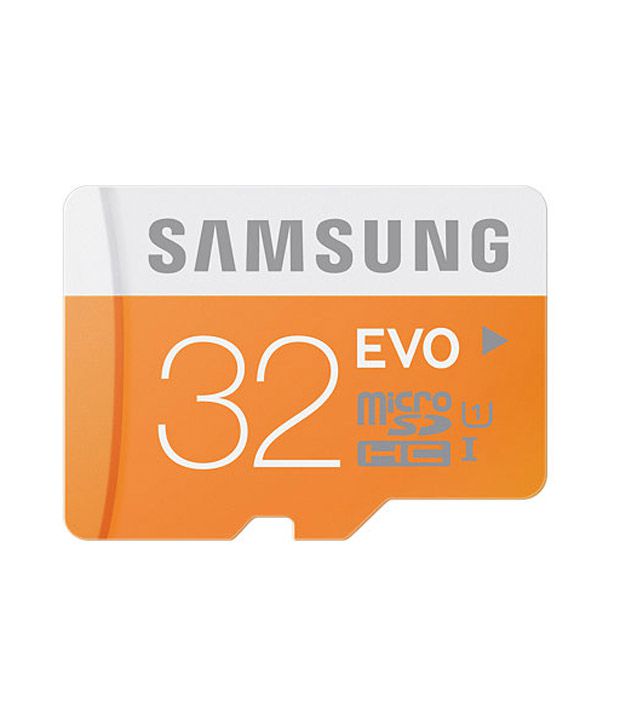  Samsung 32GB MicroSDHC EVO Class 10 Rs.478 From Snapdeal