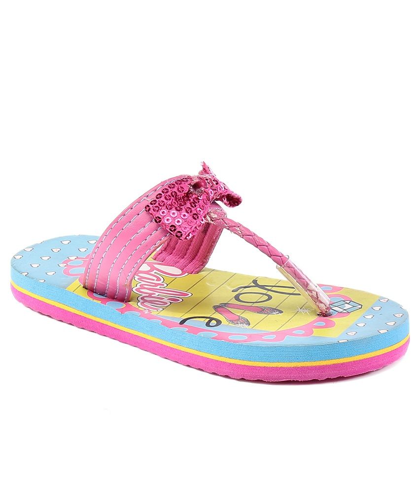 barbie slippers pink