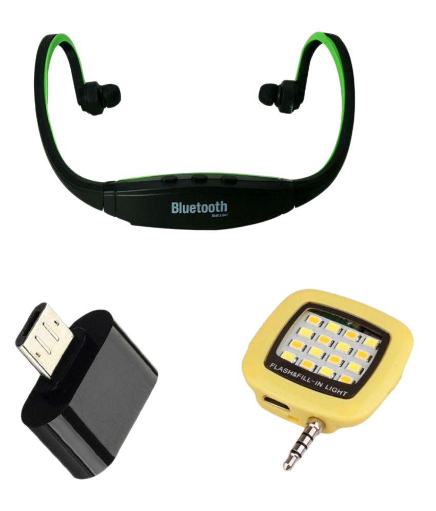 T.G. BS 19C Over-The-Ear Bluetooth Headset With USB LED Light And OTG Pendrive - 648881724942