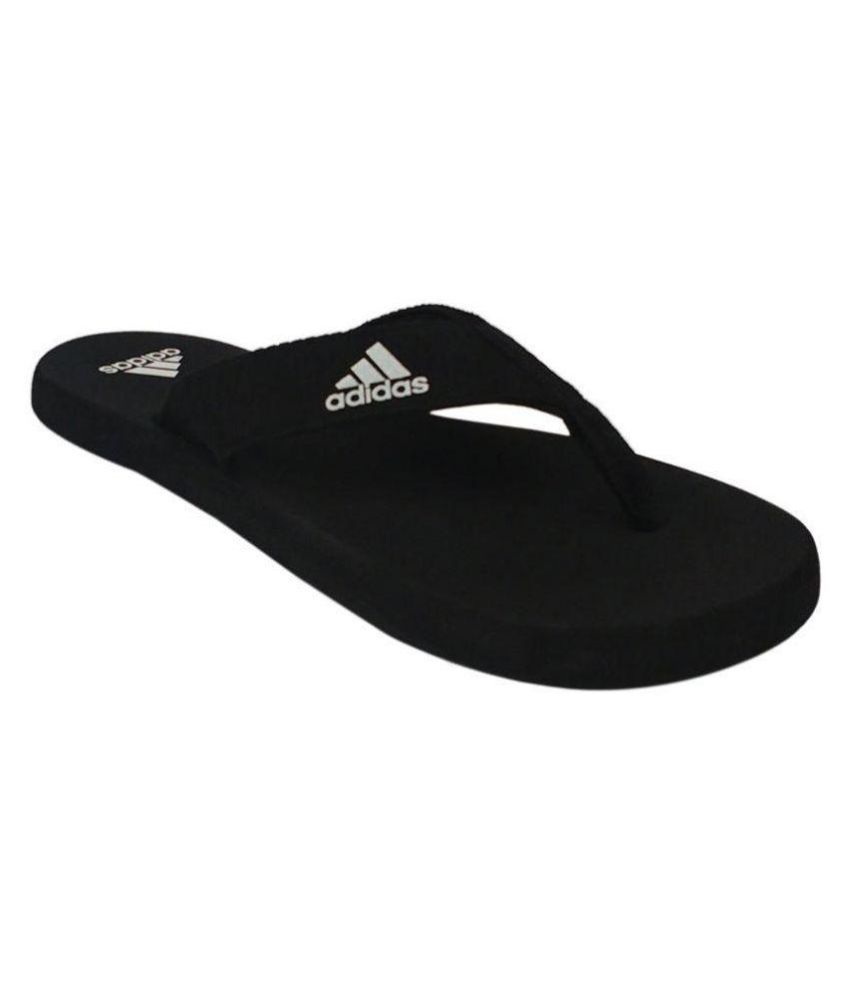 all black adidas flip flops