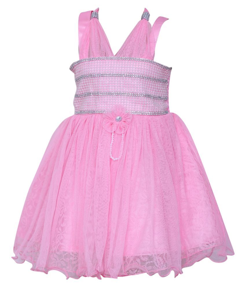 pink net frock