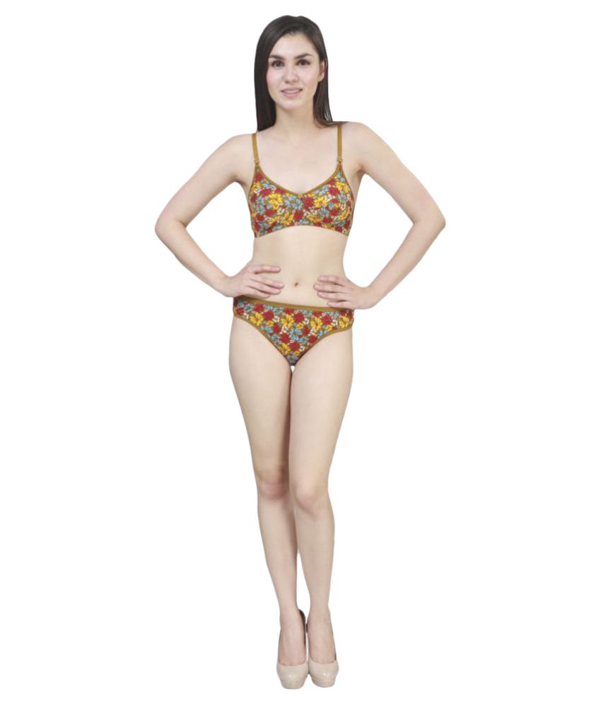 Buy Body Liv Multi Color Viscose Bra Panty Sets Online At Best Prices
