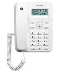 Motorola Ct202 Corded Landline Phone White Landline Phone