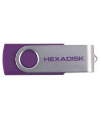 Hexadisk Swivel 16 GB Pen Drives Purple