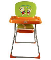 Mee Mee Green And Orange Soft Seated High Chair