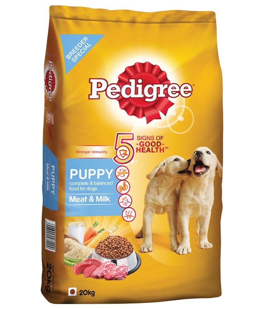 Pedigree (Puppy Dog Food) Meat & Milk, 20 kg Pack Buy Pedigree