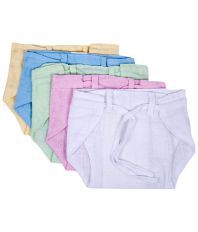 Baby Joy Multi Color Cotton Nappies -Pack Of 5