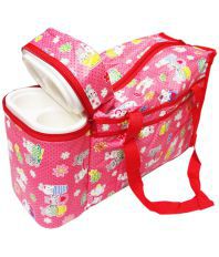 Ole Baby Flower Diaper Bags With Warmer Red