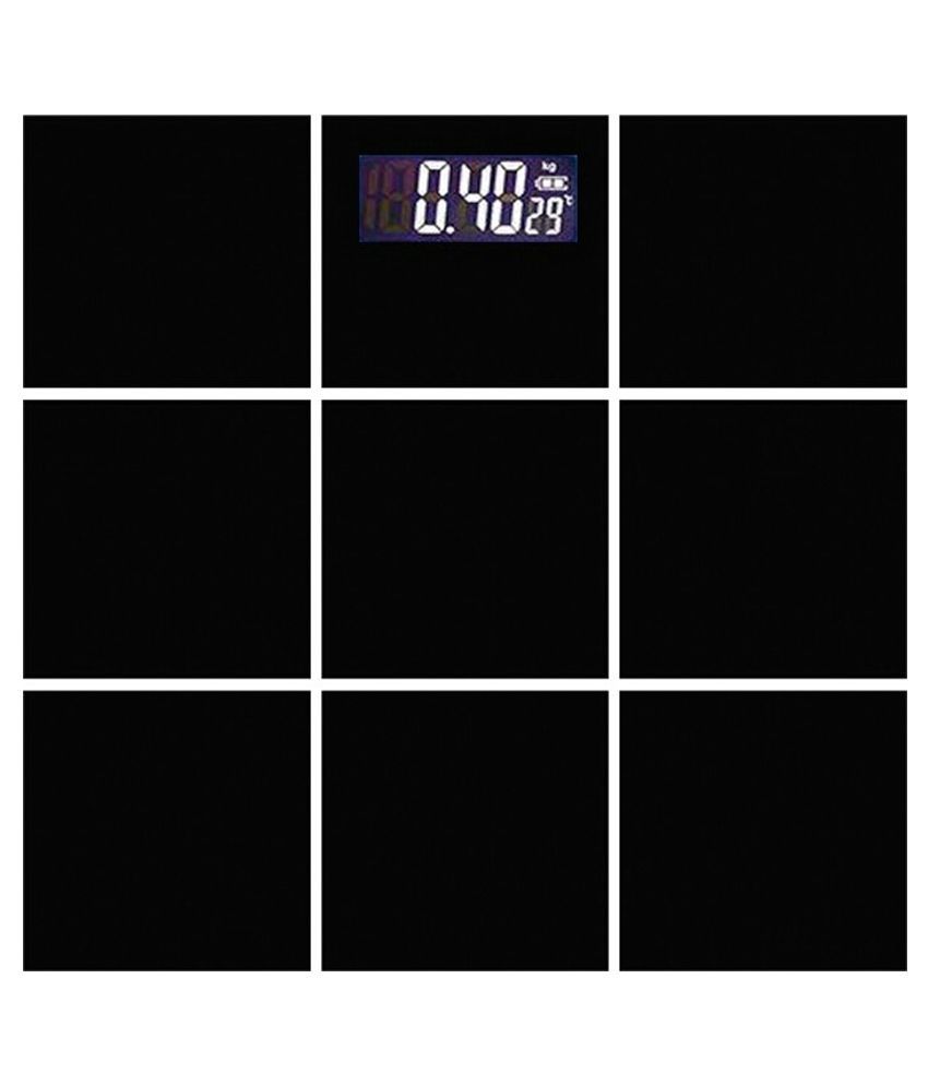 GVC Virgo_9806black 150 Kg Bathroom Weighing Scale - Black