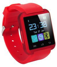 ROOQ U8 Bluetooth Smart Watch for Android/IOS - Red