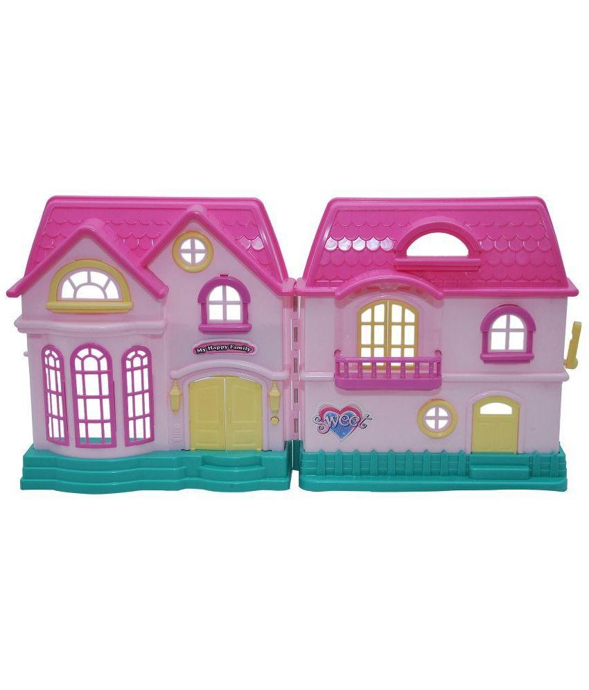 Happy Kids Pink Plastic Doll House Buy Happy Kids Pink