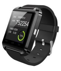 ?Bluetick U8 ?Touch Screen ?Smart watch ?With Call Facility - Black