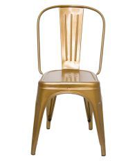 Dezaro Golden Brown Metal Iron Chair